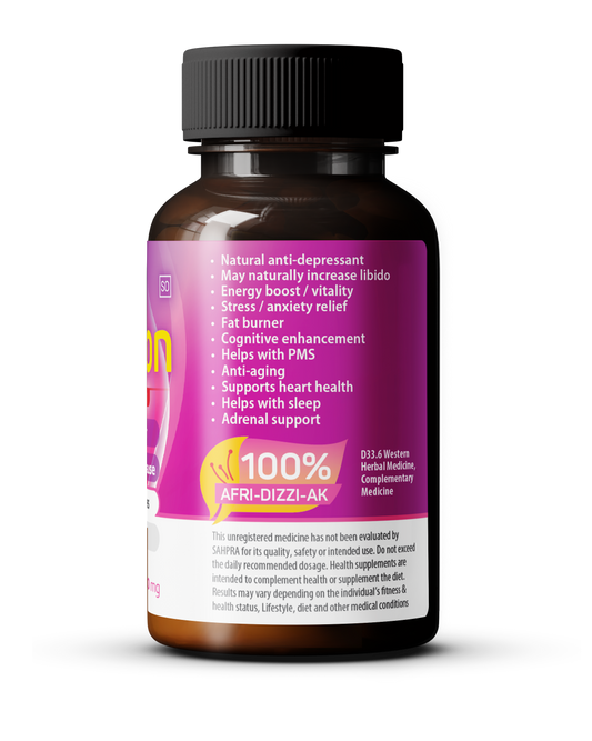 FEMALE: 60 capsules Pure Saffron & Ashwagandha