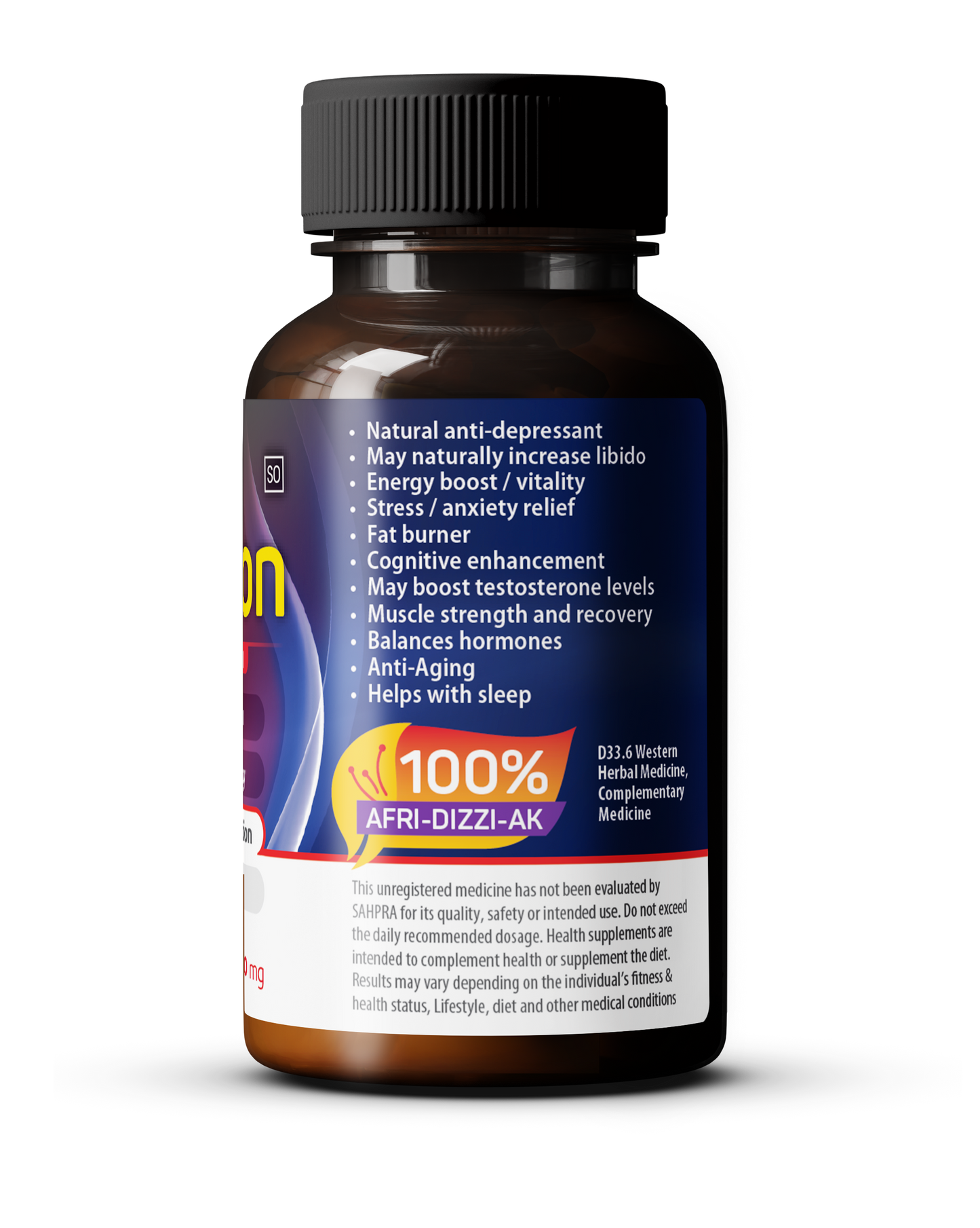 MALE: 30 capsules Pure saffron & Tongkat Ali